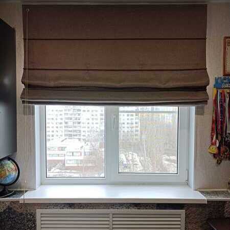 Римские шторы браун